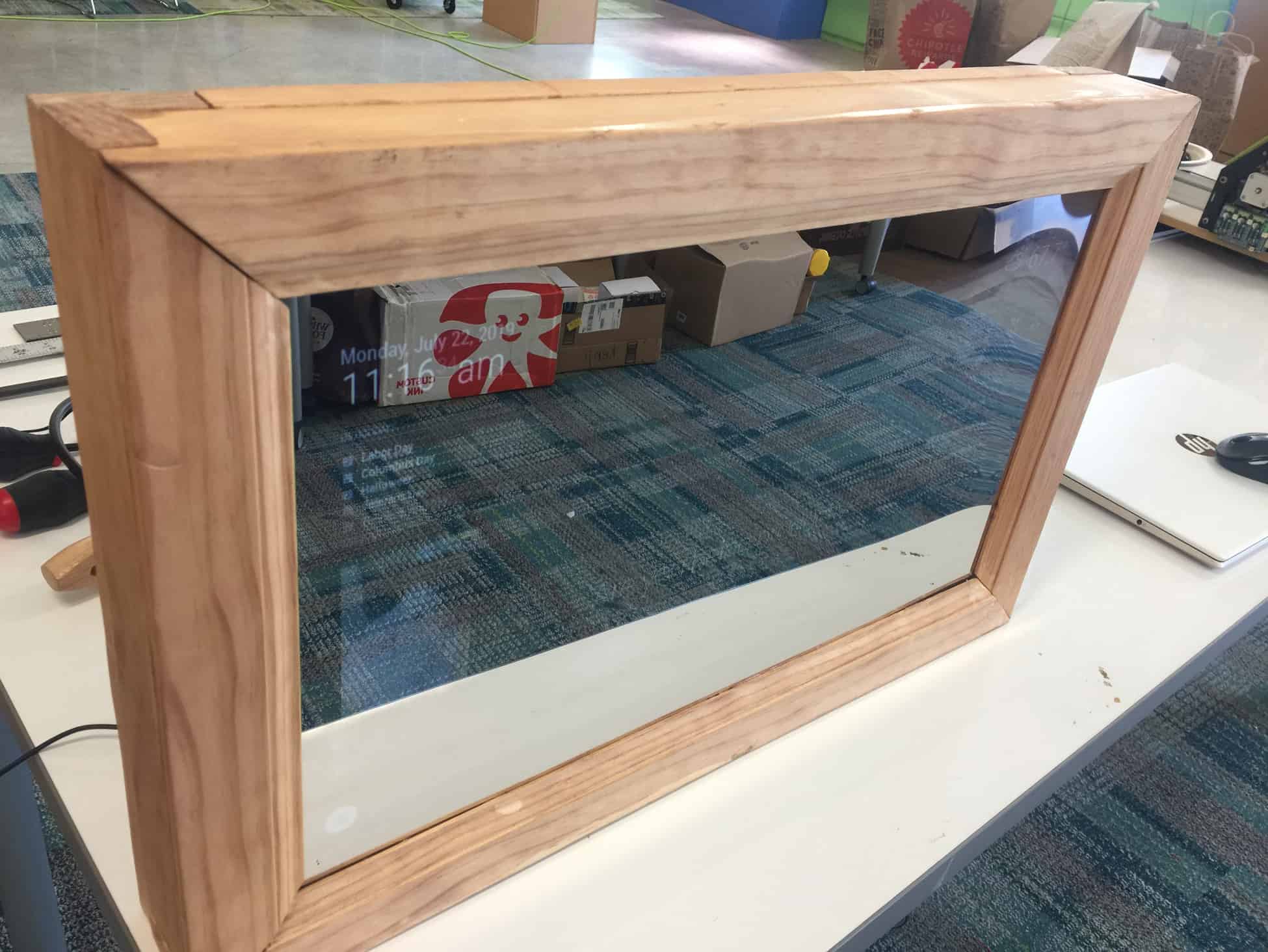 Smart Mirror Frame (Front View) Smart Mirror Frame